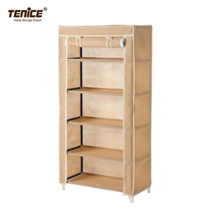 Tenice portatile senza polvere <span class=keywords><strong>scarpiera</strong></span> 5 ripiani di stoccaggio giù porta si adatta 20 paia di scarpe in materiale Non tessuto con WD-5011 a rotolo - Product Image 3