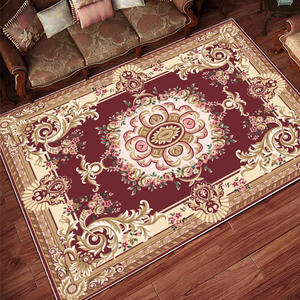 พรมลายเหรียญยุโรปสไตล์เรโทร รูปทรงสี่เหลี่ยมผืนผ้า ทำจากเส้นใยโพลีเอสเตอร์ สำหรับห้องนั่งเล่นในบ้าน พร้อมตัวเลือกการปรับแต่ง รุ่น H-226 - Product Image 1