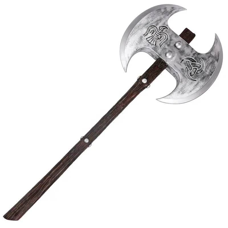 PU Foam Viking Double Headed Battle Axe For Cosplay