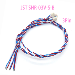 Kabel Harness Terpilin Terbuka Custom JST SHR-03V-S-B dengan Pitch 1.0mm 3Pin IDC Piercing untuk Sensor Robot Encoder Servo Mini - Product Image 1