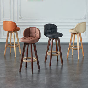 <span class=keywords><strong>Tabouret</strong></span> <span class=keywords><strong>de</strong></span> bar en bois massif moderne et simple pour la maison <span class=keywords><strong>avec</strong></span> <span class=keywords><strong>dossier</strong></span> en cuir chaise <span class=keywords><strong>de</strong></span> salle à manger pivotante pour le <span class=keywords><strong>comptoir</strong></span> - Product Image 6