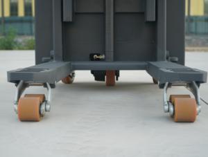 ZHONGLI 2トン電動スタッカーパレットフォークリフト リチウムイオン/鉛蓄電池 48V 1年間保証 プロテクションアーム ペダル式 ブリュワリー向け - Product Image 2