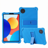 Étui antichoc en silicone pour tablette enfant, modèle exclusif, pour iPad A16 11e génération 11 pouces et 10,9 pouces (modèles 2022) avec support intégré