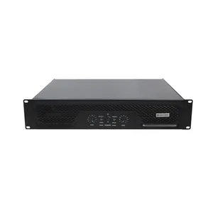 8-ohm 2U standard 300-Watt Power Amplifier with a power star soft, DC protection, short protection
