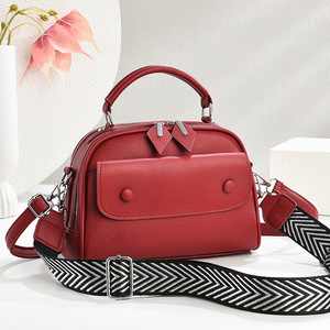 Sac carré An Ru Shi noir de taille moyenne, sac à bandoulière, style quotidien pour les trajets - Product Image 4