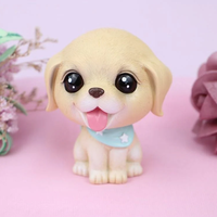 OEM ODM Resin-Wackelkopf-Hundefigur mit anpassbarem Design – Nickender Welpen-Ornament für Geschenke & Dekoration