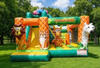 Lilytoys Château gonflable combiné en PVC pour enfants, avec toboggan et aire de saut