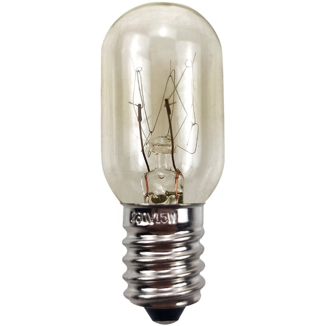 Factory Wholesale E14 Incandescent Bulbs AC220V 15W for Refrigerator Oven Sewing Machine Kitchen Salt Lamp Replacement