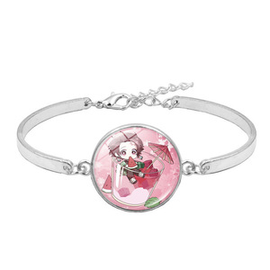 8 Hot New Styles <b>Glass</b> Craft Custom Dome Cabochon Time Gem <b>Glass</b> Charm <b>Bangle</b> Bracelet Wristlet Alloy Fashion Bracelet for Women - Product Image 4