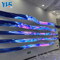 Produit créatif en forme de mur vidéo Led P2 P2.5 Led Dj Booth Display Écran Led hexagonal irrégulier pour boîte de nuit