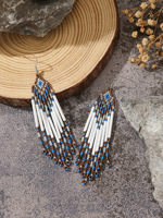 Anting-anting lingkaran berbentuk bunga bergaya boho chic buatan tangan, mutiara, manik-manik biji besar yang lucu, desain vintage untuk pernikahan, mode India