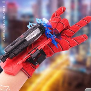 Guanti Unisex <span class=keywords><strong>Spider</strong></span>-<span class=keywords><strong>Man</strong></span> con Lanciatore <span class=keywords><strong>di</strong></span> <span class=keywords><strong>Ragnatele</strong></span> per Bambini, Set Giocattolo Educativo Divertente per Cosplay - Product Image 6