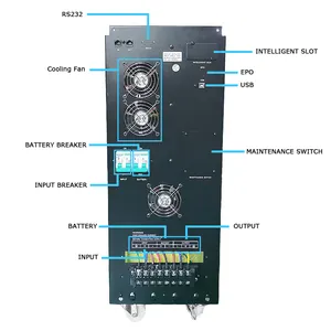 Ups-ups en línea con 1 hora de respaldo, 220v, entrada, 110v, salida 6kva