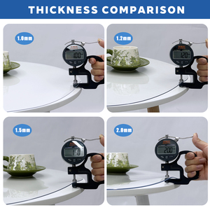 Bán Buôn 1Mm Siêu Rõ Ràng Pha Lê PVC Khăn Trải Bàn Cuộn Trong Suốt Không Thấm Nước Dùng Một Lần Bảng Bảo Vệ Vuông Khăn Trải Bàn - Product Image 4