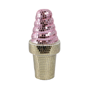 Statua Ornamentale a Specchio a Forma di Gelato, Figurina Pop Giocosa per Arredamento Casa, Ufficio, Soggiorno, Scultura Accattivante - Product Image 4