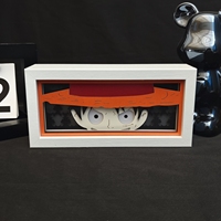 Lampe de table lumineuse d'anime haut de gamme la plus vendue, en papier découpé, ornement artistique de luxe pour l'intérieur, idéale pour l'entrée ou le meuble à chaussures