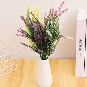 Artificial Lavender Bouquet 35Cm High Simulation Home Garden Decor <b>Wedding</b> <b>Props</b> - Product Image 3