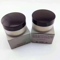 Bedak Tabur Transparan Tahan Air Warna Pink Matte Logo OEM, Vegan, Mengontrol Minyak, untuk Rias Wajah