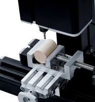 Mini fraiseuse et perceuse tout-métal de précision supérieure polyvalente 60W, tour à bois manuel