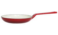 Poêle à frire en fonte à manche long unique, fond plat, pour steak, certifiée FDA LFGB, compatible induction, gaz, four et barbecue