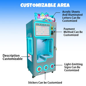 เครื่องขายขนมสายไหมพลาสติกแบบสเปนรุ่นใหม่ พร้อมหน้าจอสัมผัส ระบบชำระเงินด้วยเหรียญ คิวอาร์โค้ด โทเค็น และฟังก์ชัน SDK - Product Image 3