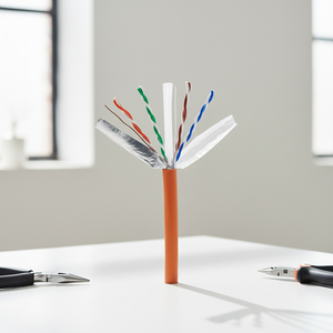 Premium SURXIN Solid CAT6 <strong>Ethernet</strong> <strong>Cable</strong> 1000ft UTP 23AWG 550MHz for LAN Internet <strong>Gaming</strong> CCTV - Product Image 1