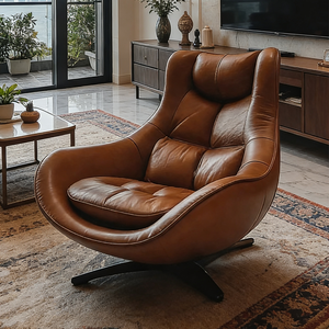 <span class=keywords><strong>Fauteuil</strong></span> pivotant de luxe moderne en <span class=keywords><strong>cuir</strong></span> véritable, dossier haut, ergonomique, pour salon, <span class=keywords><strong>bureau</strong></span>, hôtel - Product Image 6