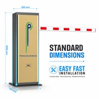 Barrière de stationnement automobile personnalisée avec bras de 6 m, capteur radar anti-effraction, système de contrôle de trafic pour péage autoroutier