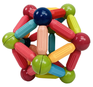 Đồ Chơi Khối Nam Châm Xây Dựng Nhà Máy, 128 Viên Từ Tính, Ống Tự Làm - Product Image 2