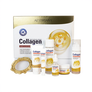 Ensemble de soins de la peau hydratants au collagène, soin du <span class=keywords><strong>visage</strong></span>, anti-rides, crème hydratante, ensemble pour femmes, salon - Product Image 4
