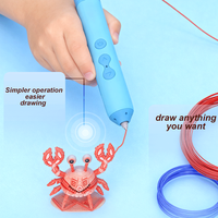 Honya DIY Plastik Semi-Otomatis Pena 3D Printer 3D Suhu Rendah untuk Anak-Anak Mainan Edukatif Hadiah Natal Ulang Tahun Filamen PCL