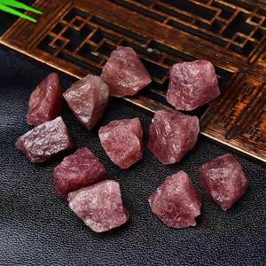 Adornos de gránulos pequeños de piedra cruda de cuarzo <span class=keywords><strong>fresa</strong></span> natural, Piedra difusora de aromaterapia de paisaje. - Product Image 5