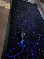 Systèmes d'éclairage sensoriel Tapis d'étoiles en fibre optique Taille personnalisée Tapis d'étoiles en fibre optique LED pour la relaxation