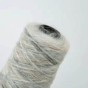 Soft Blend Yarn 33%Acrylic 10%Nylon 17%Polyester 30%Metallic 10%Wool Segment Dyed Spray Yarns For Fancy