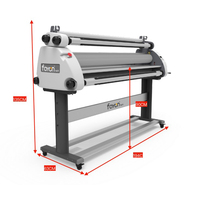 Machine à plastifier semi-automatique L1050, Machine à plastifier à rouleaux chauds de 1.6m