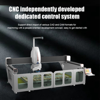Máquina de Corte de Piedra de 5 Ejes con Control PLC y Motor para Azulejos de Mármol y Cuarzo