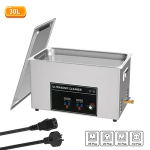 Grande <span class=keywords><strong>machine</strong></span> de nettoyage à ultrasons <span class=keywords><strong>30L</strong></span>, nettoyeurs à ultrasons, bain de nettoyage ultrasonique pour laboratoire, pièces automobiles, dentaire, lunettes - Product Image 1