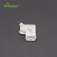 Connecteur en L sans soudure pour bande LED, 90 degrés, 6 mm, 8 mm, 10 mm, type PCB sans soudure pour connexion de bande LED SMD et COB