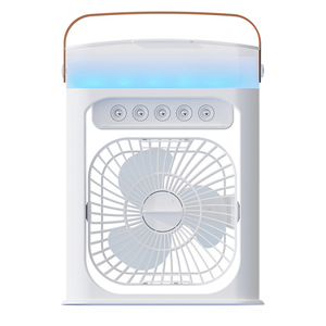Ventilateur brumisateur, humidificateur, refroidisseur d'air à eau, ventilateur de bureau USB avec lumière blanche - Product Image 1