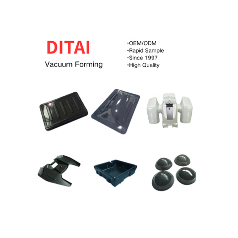 Custom White Plastic Vacuum Formed Component for Industrial Machinery Enclosure with Multi Part Structural Design