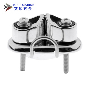 Cleat de navigation en acier inoxydable 316 avec anneau de guidage pour câble, pour voilier - Product Image 5