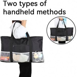 Fábrica BSCI, nueva tendencia, bolsa de playa con cremallera personalizada de gran capacidad para vacaciones de verano, bolsa de viaje impermeable - Product Image 4