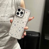 Étui de protection de luxe antichoc en TPU avec diamants DIY et emballage pour téléphones mobiles 14 Pro/16E/13/14/15/16 Pro Max
