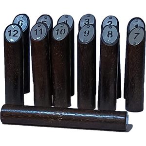Ensemble Molkki indien fait à la main 13 pièces en bois traditionnel scandinave jeux de pelouse en plein air pour adultes enfants mallette de rangement complète - Product Image 2