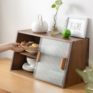 Mueble de Cocina Estilo Japonés, Pequeño, de Madera Maciza, para Encimera, Organizador de Escritorio, Duradero, Rectangular, Tipo Vertical - Product Image 3