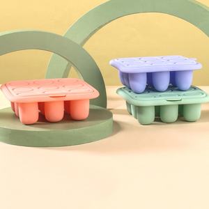 Bac à glaçons en silicone écologique pour la maison, 9 cavités, grille à glaçons sans BPA, moules à glaçons en silicone DIY avec couvercle - Product Image 2