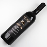 Feuille d'or violet personnalisé en relief UV protégé étanche étiquettes en papier adhésif durable fort pour les bouteilles de vin rouge faux