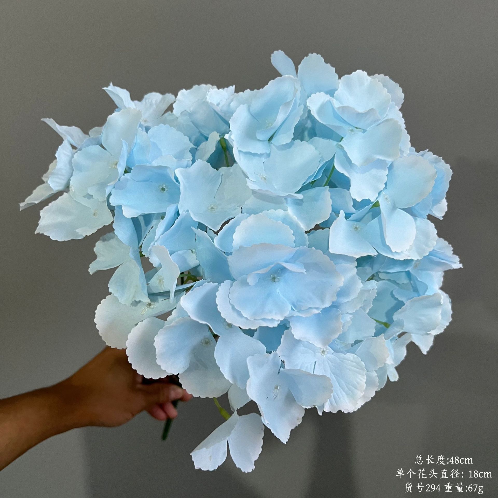 Article n° 294, hortensia à cinq boutons en grappe