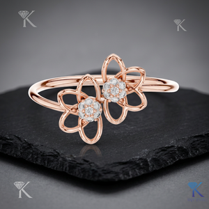 Lab Grown Diamond <b>Ring</b> Solid Gold Classic Floral Cluster <b>Statement</b> Band Engagement Anniversary Fine Jewelry <b>Women</b> Wholesale - Product Image 6