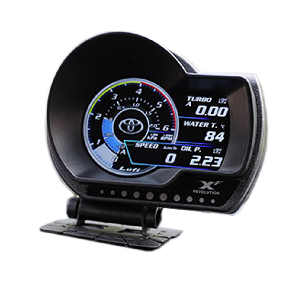 Multifunction OBD 2 Car Digital Gauge Speed Turbo Oil Water Pressure Temp Meter